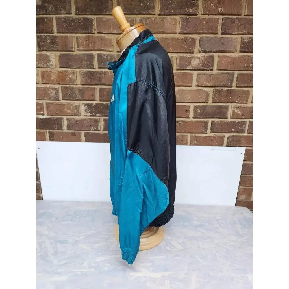 Vintage Nike Windbreaker Size Xl 90s blue and black y2k